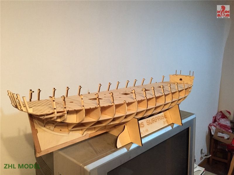 HMS Surprise Scale 1/48 56.9" with 4 lifeboat Wood Model Ship Kit